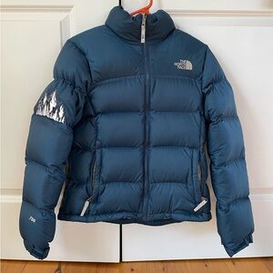The North Face * Women’s Down Puffer Jacket * Blue * Sz Small * w/ Patch